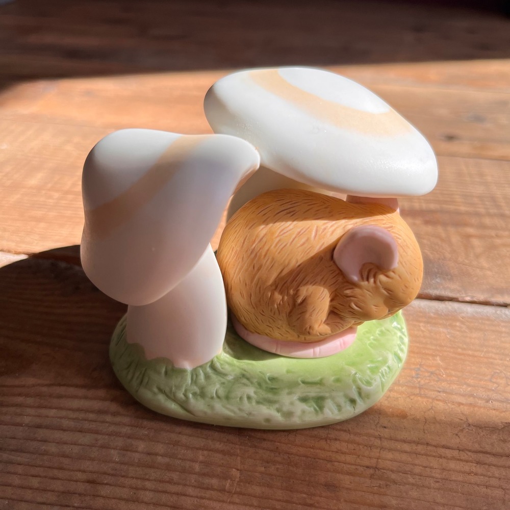 Franklin Porcelain 1984 Woodland Surprises Mouse Figurine Jacqueline B Smith